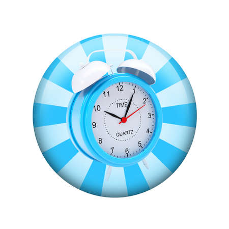 Alarm clock  Spherical glossy button  Web element