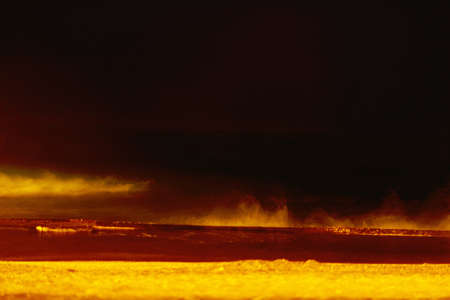 Night sea water close up  Top viewの写真素材