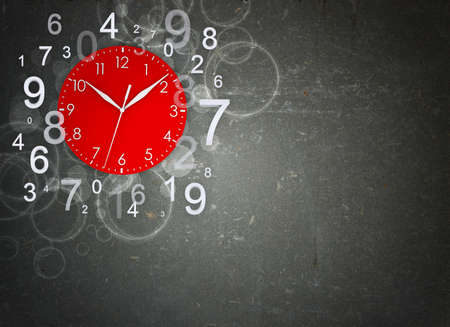 Clock face with figures