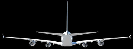 White modern airplane