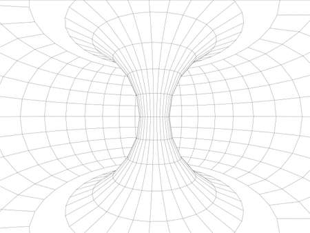 Wall inside torus. Vector illustration, 3d renderのイラスト素材