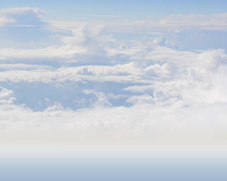 Conceptual White Clouds or Heaven for Wallpaper Background Designs with Copy Space