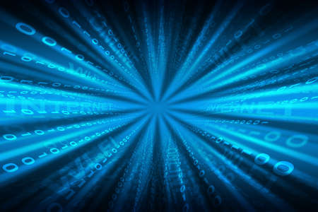 Abstract blue background with numbers