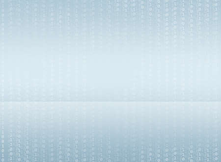 Abstract blue matrix background with figures and lineの写真素材