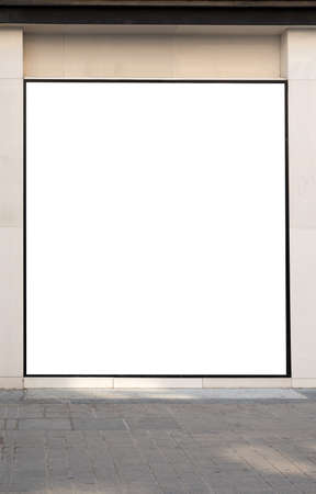 Empty square in wall and block stone roadの写真素材