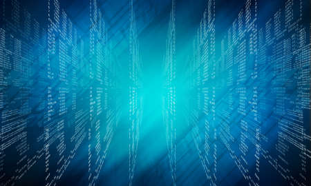 Virtual abstract fantasy cyber background with numbersの写真素材