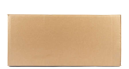 Brown cardboard box isolated on white background