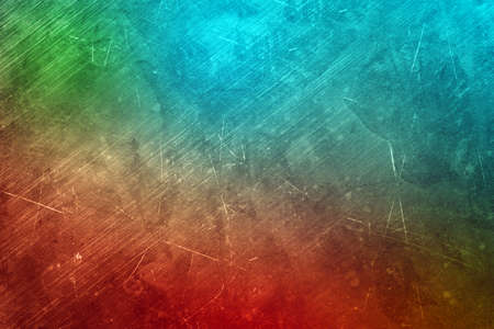 Abstract green, red and blue background, wall textureの写真素材