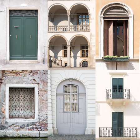 Set of doors and windows, architecture conceptの写真素材