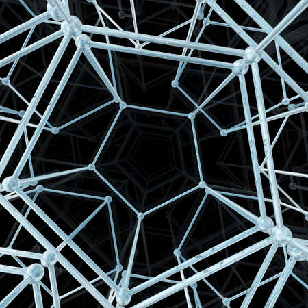 Abstract geometric pattern. Network connection