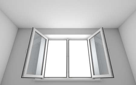 White room and open window
