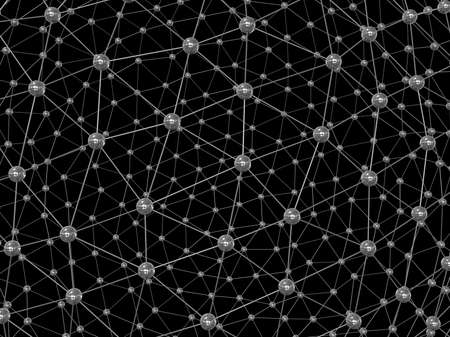 Sphere. Abstract network connection background