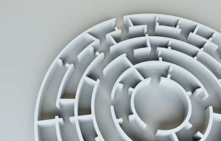 Maze close-up. 3D Illustrationの写真素材