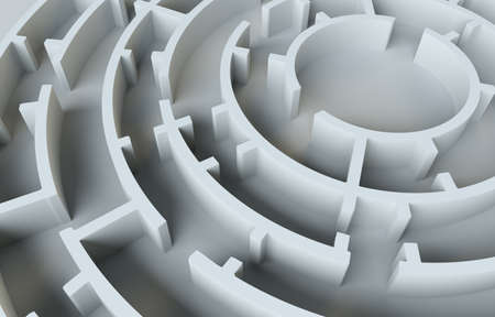 Maze close-up. 3D Illustrationの写真素材