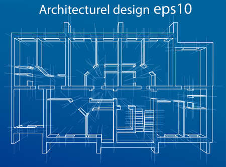 Model floor of apartment block. Vectorのイラスト素材
