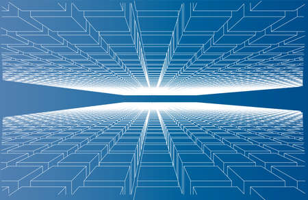 Abstract boxes background. Vector illustrationのイラスト素材