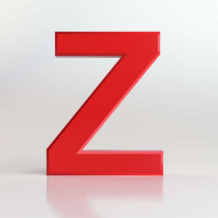 Red letter. 3D illustrationの写真素材