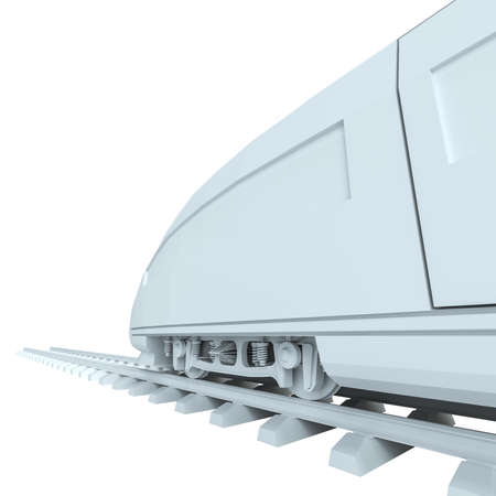 White high-speed trainの写真素材