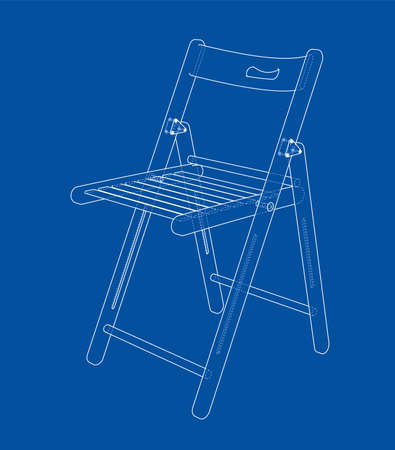 Folding chair sketch.のイラスト素材