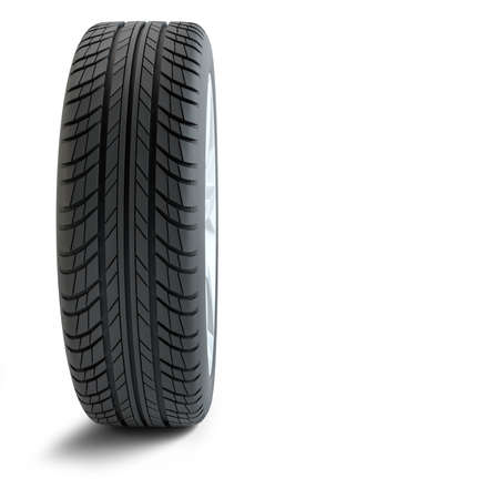 Car wheel isolatedの写真素材