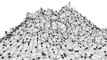 Global network concept. 3D renderingの写真素材