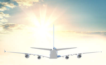 Commercial passenger airplane