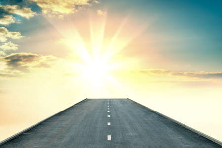 highway road going upの写真素材