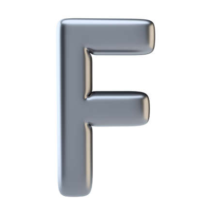 Metal letter uppercaseの写真素材