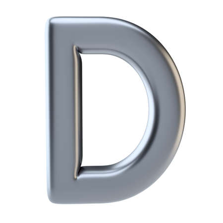 Metal letter uppercaseの写真素材