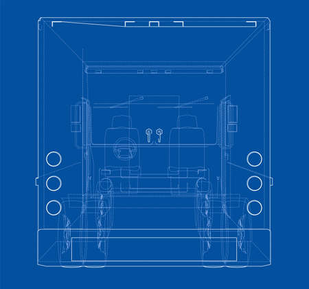 Concept car Vector sketch on plain background.のイラスト素材