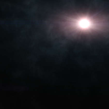 The sun in space. Dark backgroundの写真素材