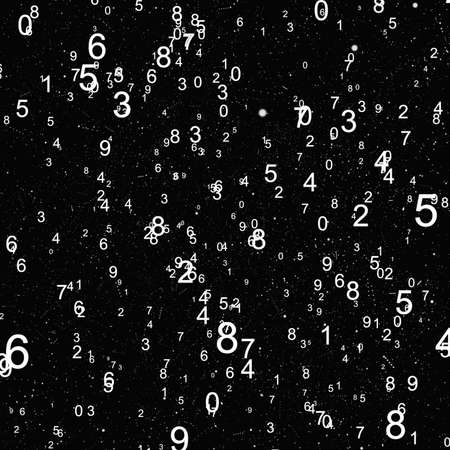 Abstract background with numbersの写真素材