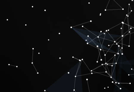 Image of abstract connected dotsの写真素材