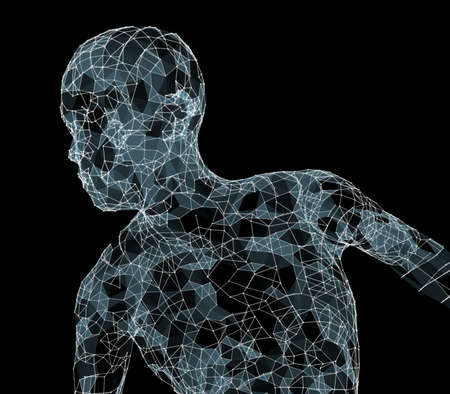 Abstract illustration of human bodyの写真素材