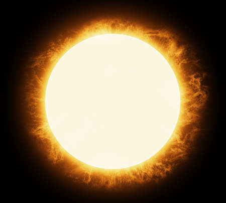 Sun with empty space for your products