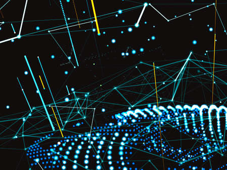 Digital representation of world. 3d illustration