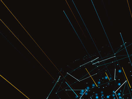 World map and lines connect to network