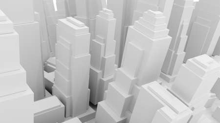 Aerial view of cityscape backgroundの写真素材