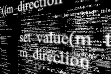 Programming code abstract technology backgroundの写真素材