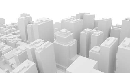 Aerial view of cityscape backgroundの写真素材