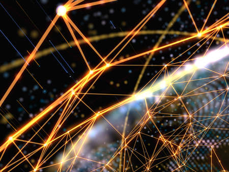 Concept of Network, Internet Communicationの写真素材