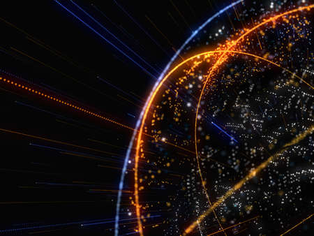 Abstract Background With Connecting Dots And Lines