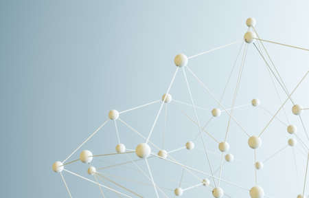 Abstract 3d rendering of chaotic structureの写真素材