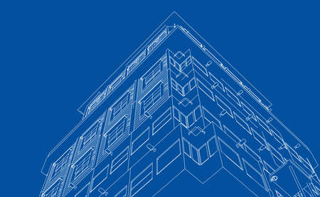 Concept  of building vector.のイラスト素材