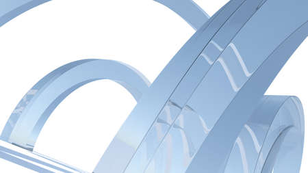 Abstract glass architectureの写真素材