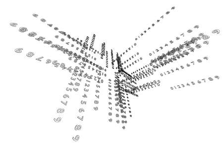 Abstract background consisting of numbers