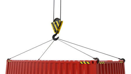 Crane hook isolatedの写真素材