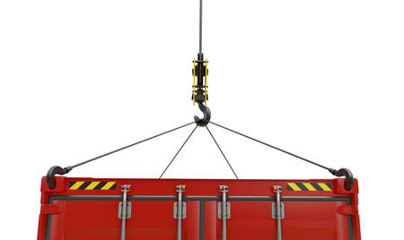 Crane hook isolatedの写真素材