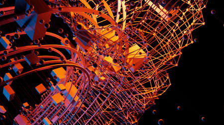 Concept Design Abstract Architecture or HUD Element or Space Station