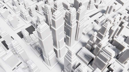 Aerial view of cityscape background